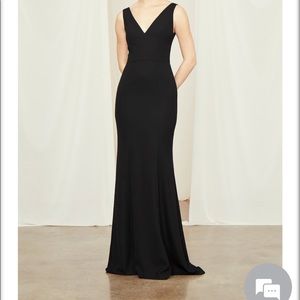 Amsale Sydney Bridesmaid Dress size 10 Navy